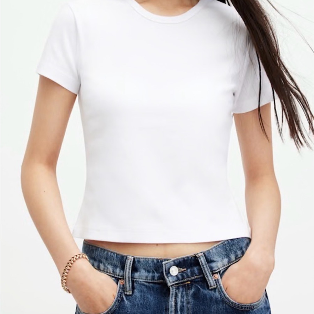 All Saints Crisp White Short Sleeve Tee